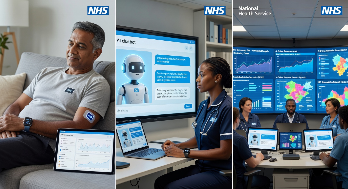 NHS predictive analytics data visualisation dashboard