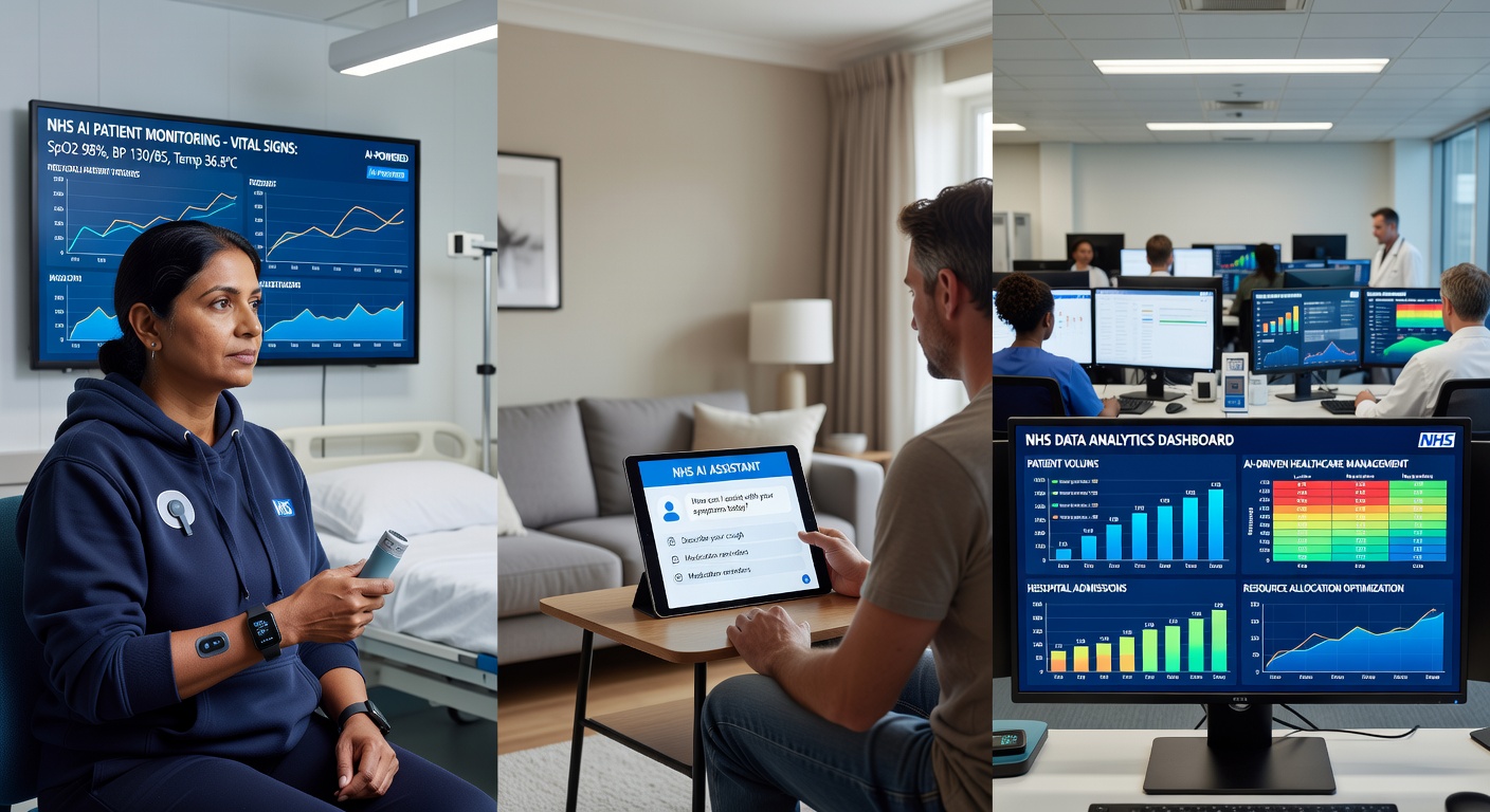 Patient using MediPulse AI health engagement portal on tablet